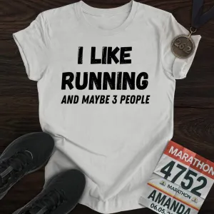 Like Running & 3 People T-shirt