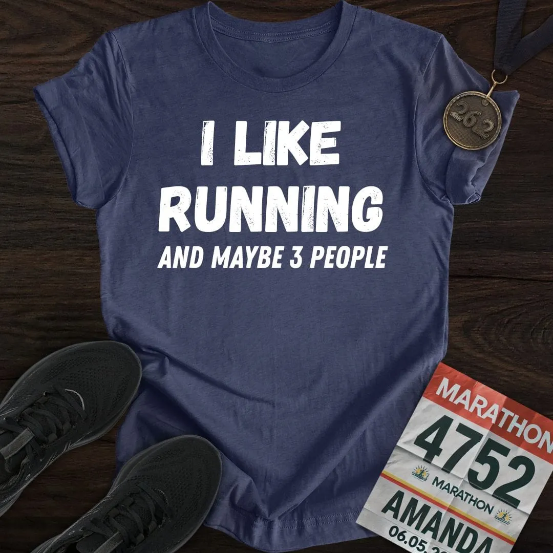 Like Running & 3 People T-shirt