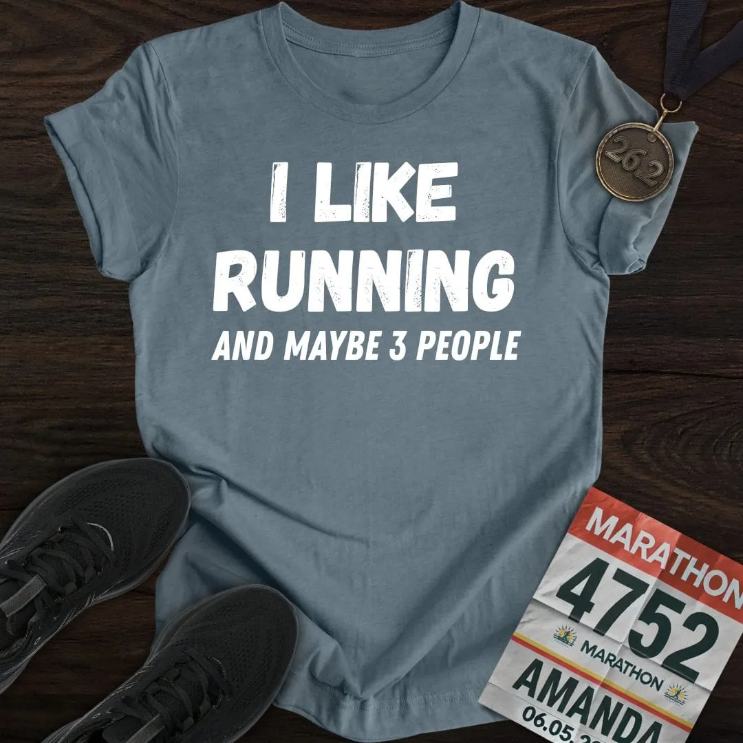 Like Running & 3 People T-shirt