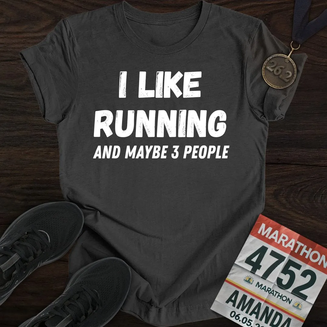 Like Running & 3 People T-shirt