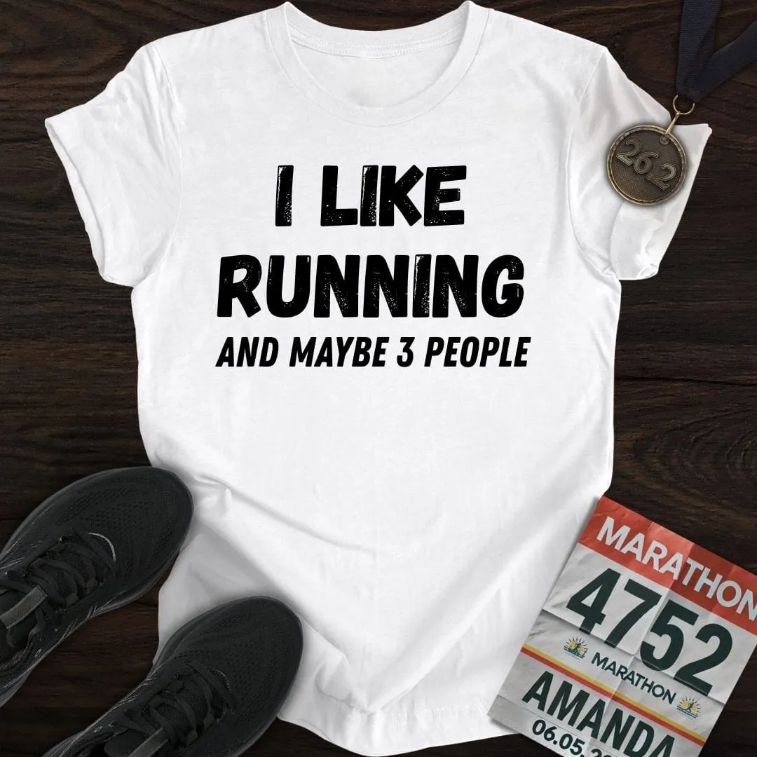 Like Running & 3 People T-shirt