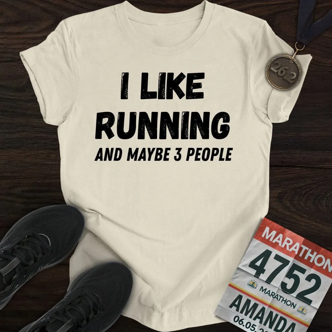Like Running & 3 People T-shirt