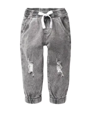 Little Bipsy Distressed Grey Denim