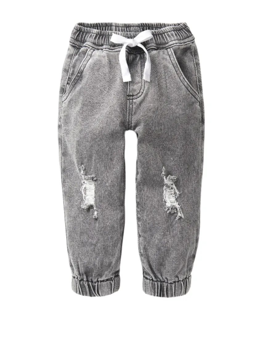 Little Bipsy Distressed Grey Denim