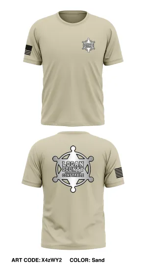 Logan County Constable Store 1 Core Men's SS Performance Tee - X4zWY2