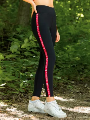 LOGO PANTS, BLACK/RED