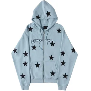 Logo Star Graphic Zip Up Hoodie