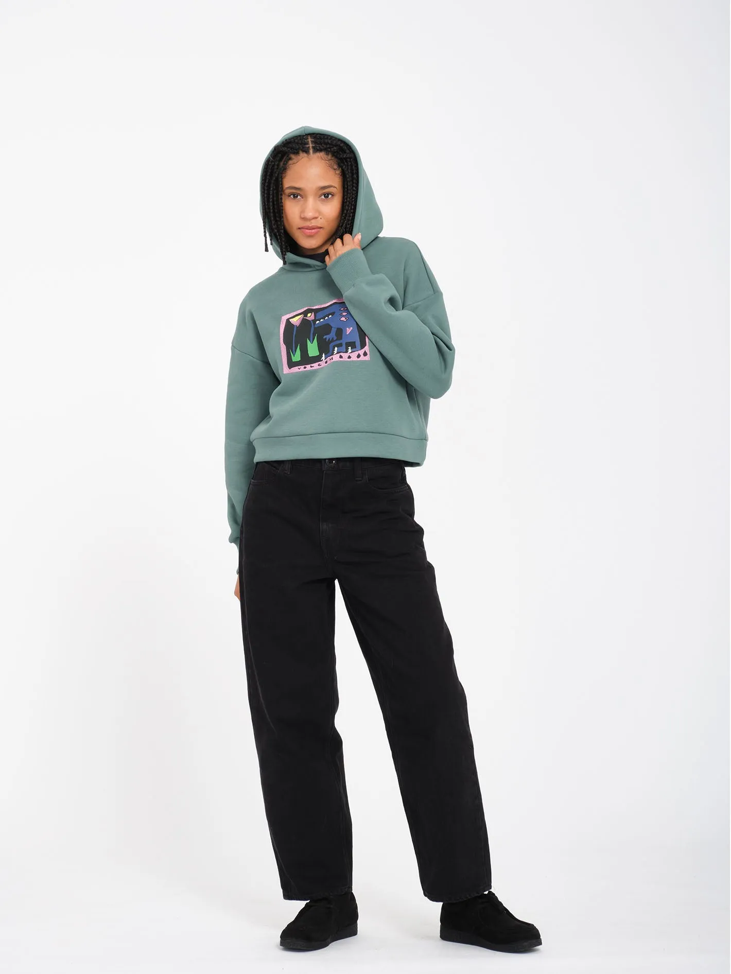 Longo Hoodie - Sea Green
