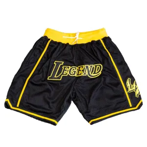 LOS ANGELES BASKETBALL SHORTS (BLACK/YELLOW)
