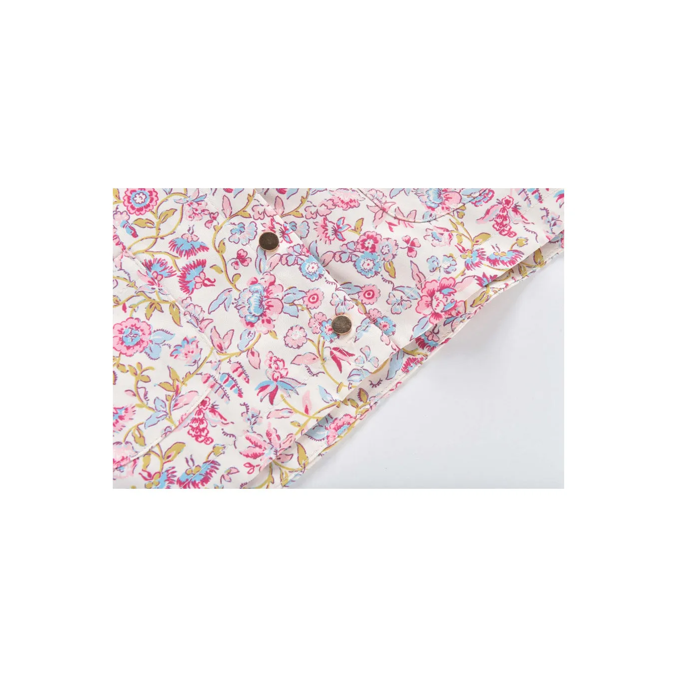 Louise Misha Reversible Coat Felvet Printed Polyester Pink