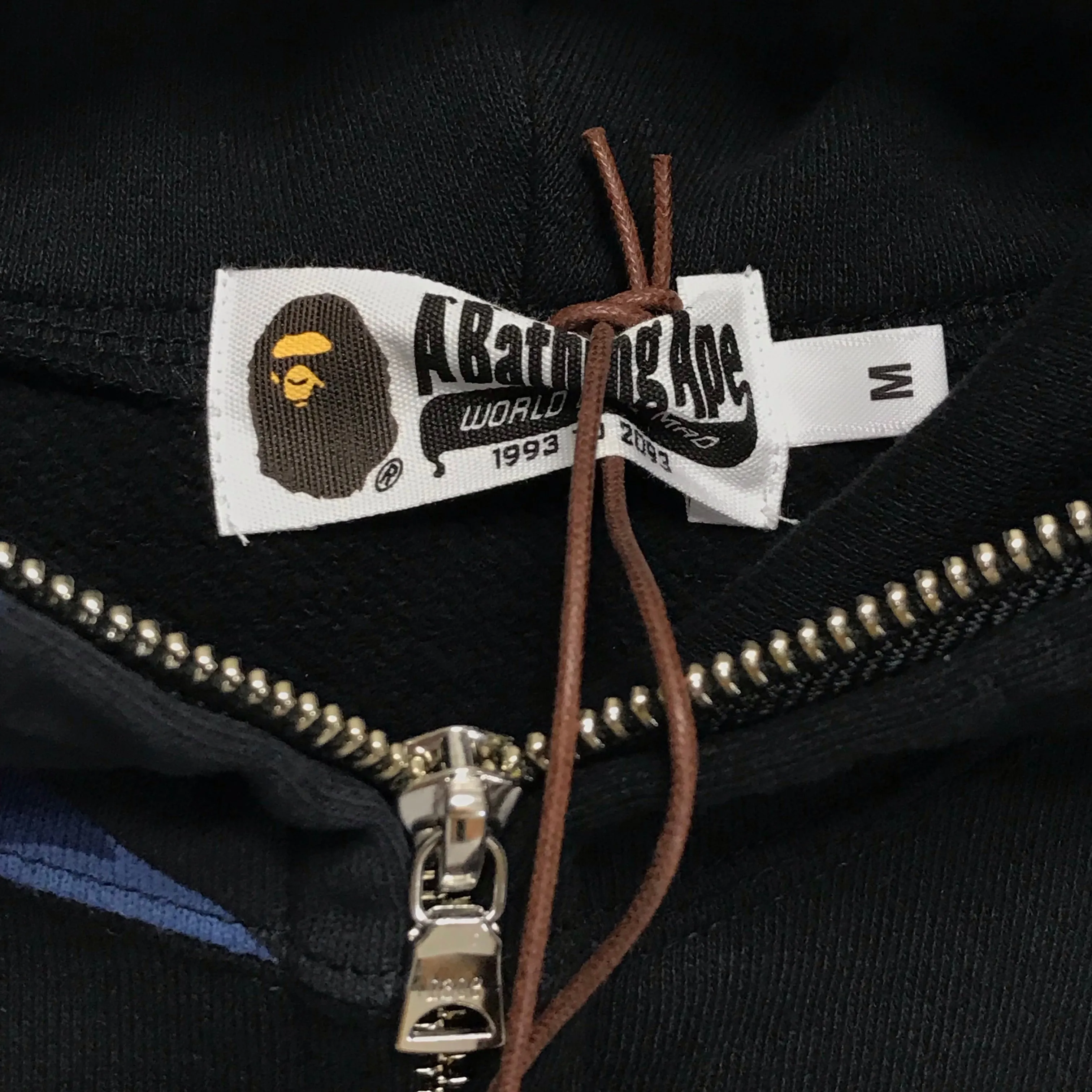 [M] A Bathing Ape Bape NFS WGM Shark Full Zip Hoodie Black