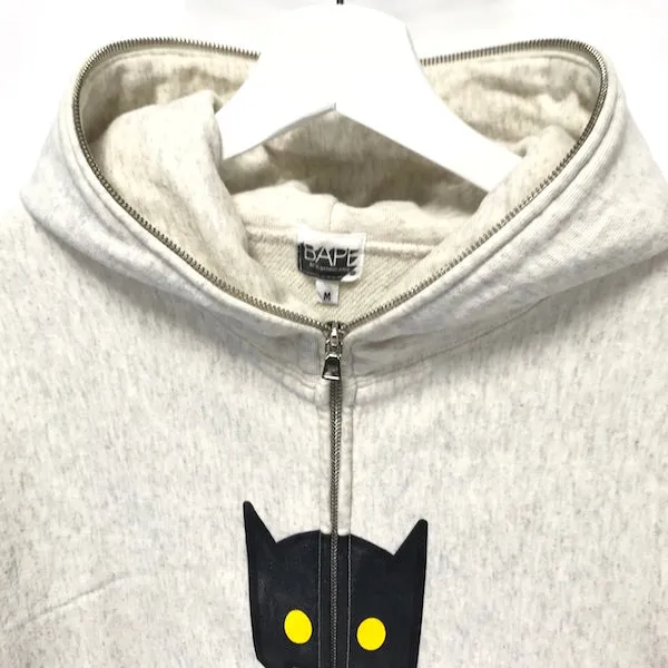 [M] A Bathing Ape Bape x DC Comics Batman Full Zip Hoodie Grey