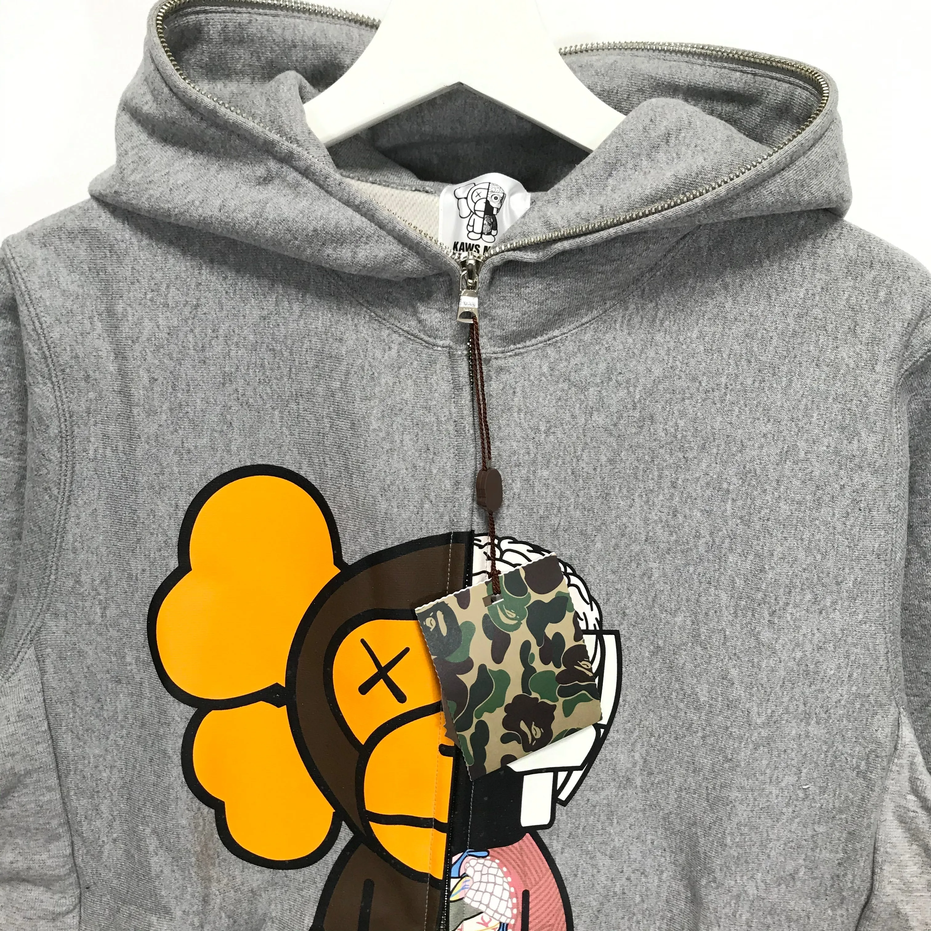 [M] DS! A Bathing Ape Bape Kaws Original Fake Baby Milo Dissected Companion Full Zip Hoodie