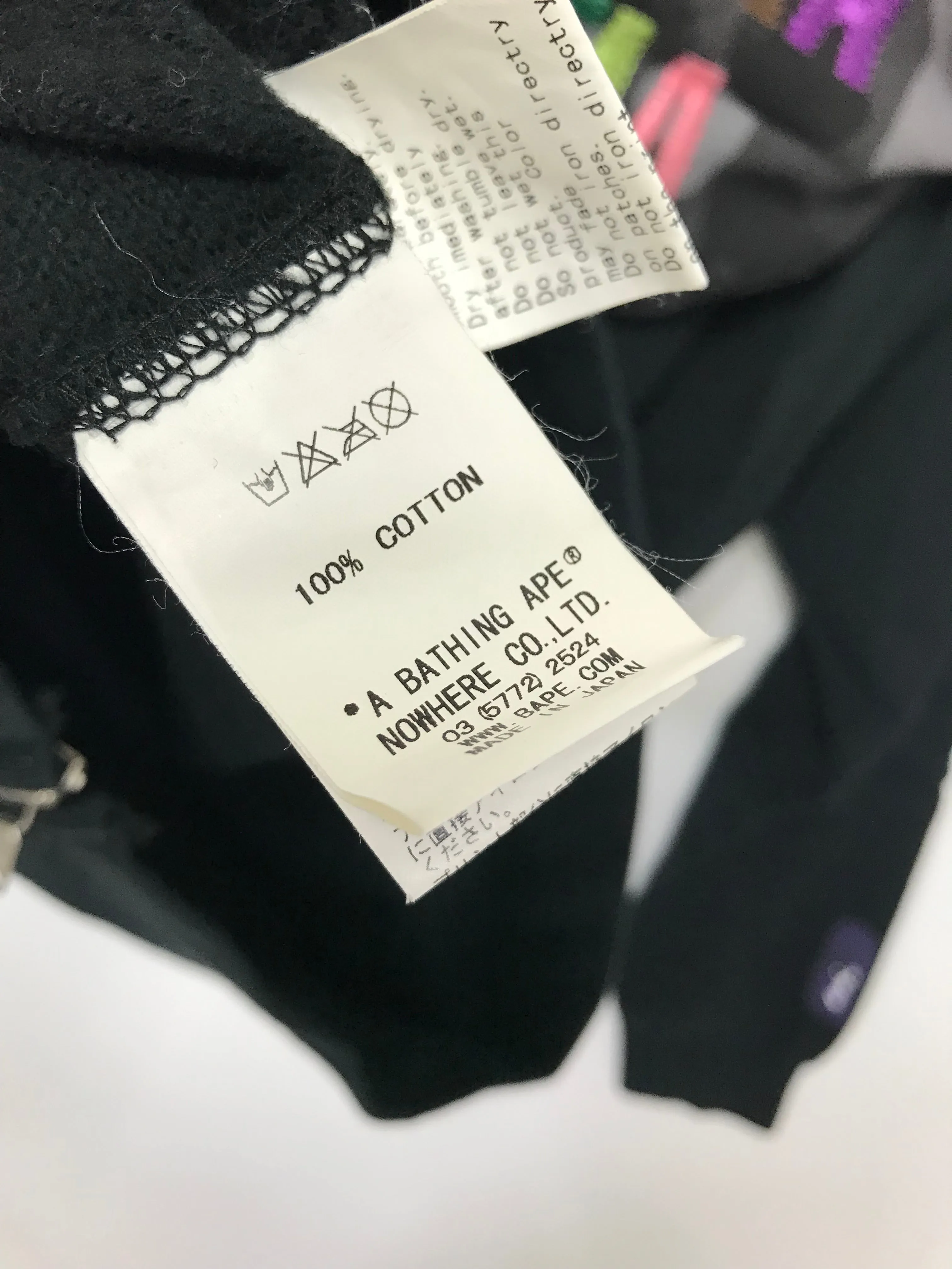 [M] Women's! A Bathing Ape Bape Tiger Full Zip Hoodie Black
