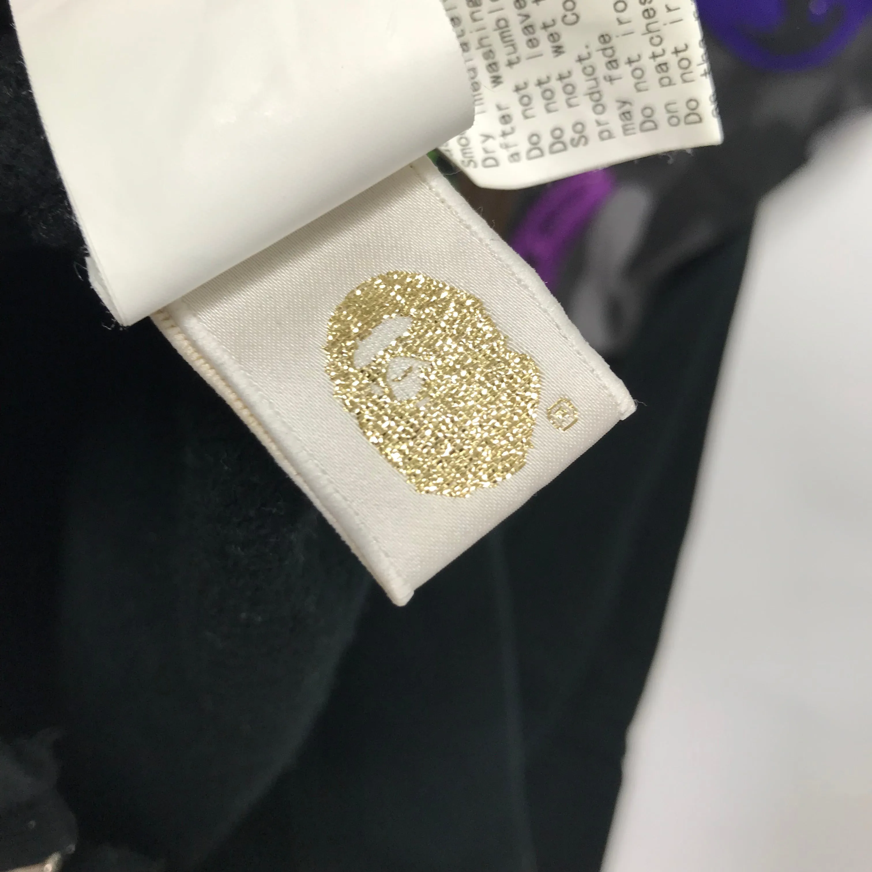 [M] Women's! A Bathing Ape Bape Tiger Full Zip Hoodie Black