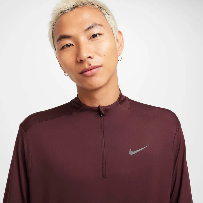 MAGLIA RUNNING NIKE DRY-FIT RUN UOMO MAN MANICA LUNGA MEZZA ZIP