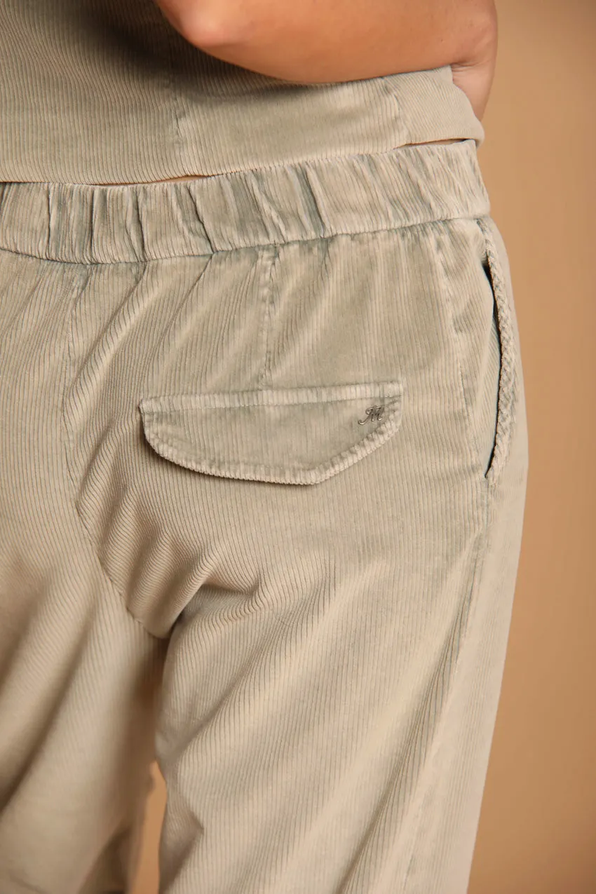 Malibu Jogger City women's chino pants in velevet corduroy relaxed fit