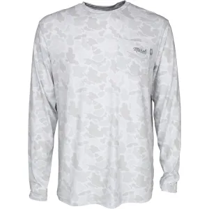 MALLARD PAMLICO LS PERFORMANCE SHIRT GRAY CAMO