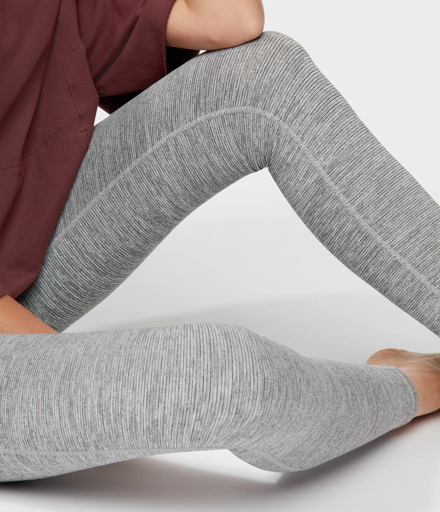 Manduka Apparel - Women's Essential High Line - Stone Melange-2