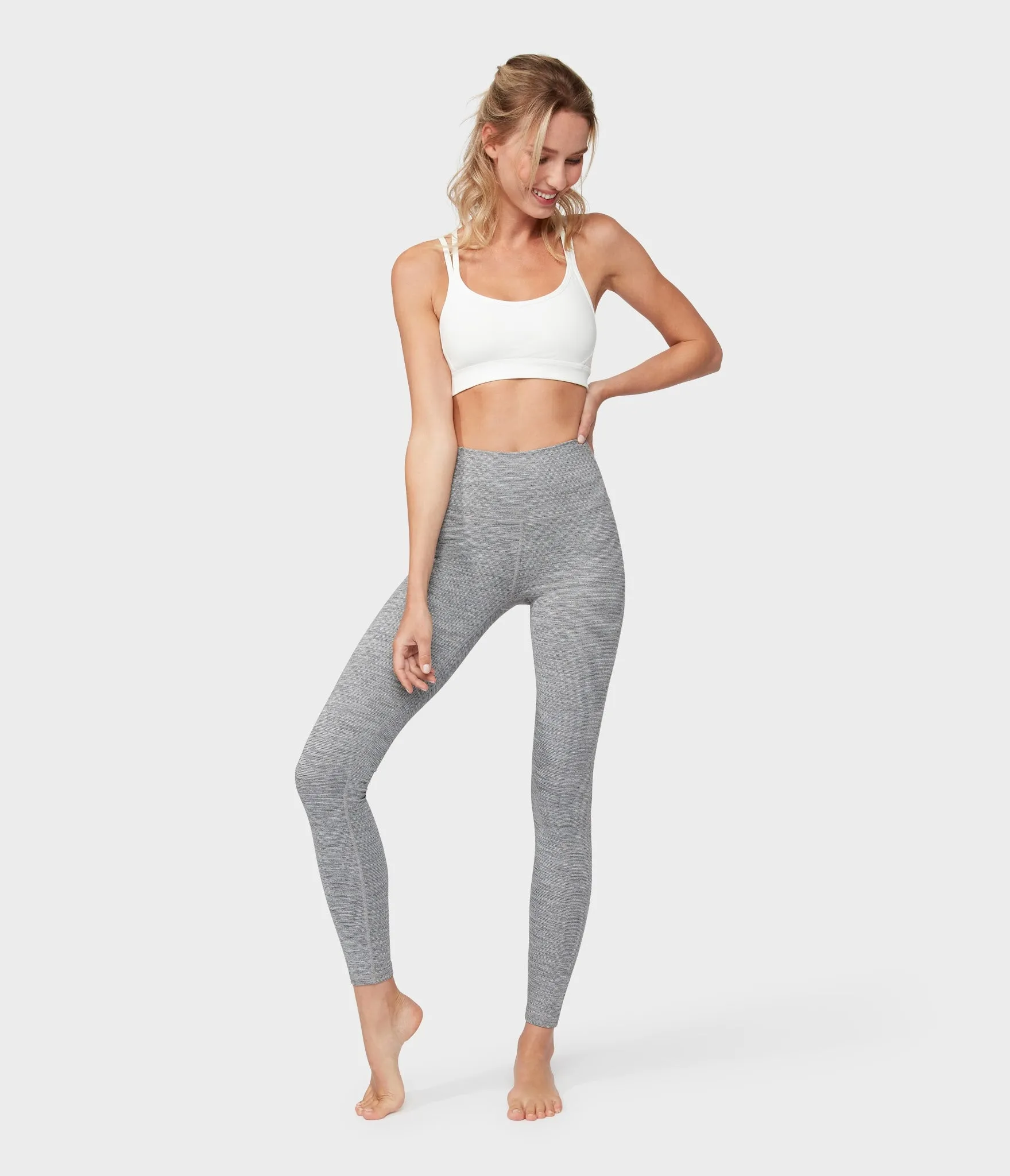 Manduka Apparel - Women's Essential High Line - Stone Melange-2