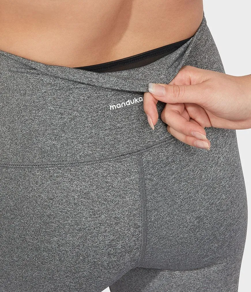 Manduka Apparel - Women's Foundation Legging - Heathered Grey