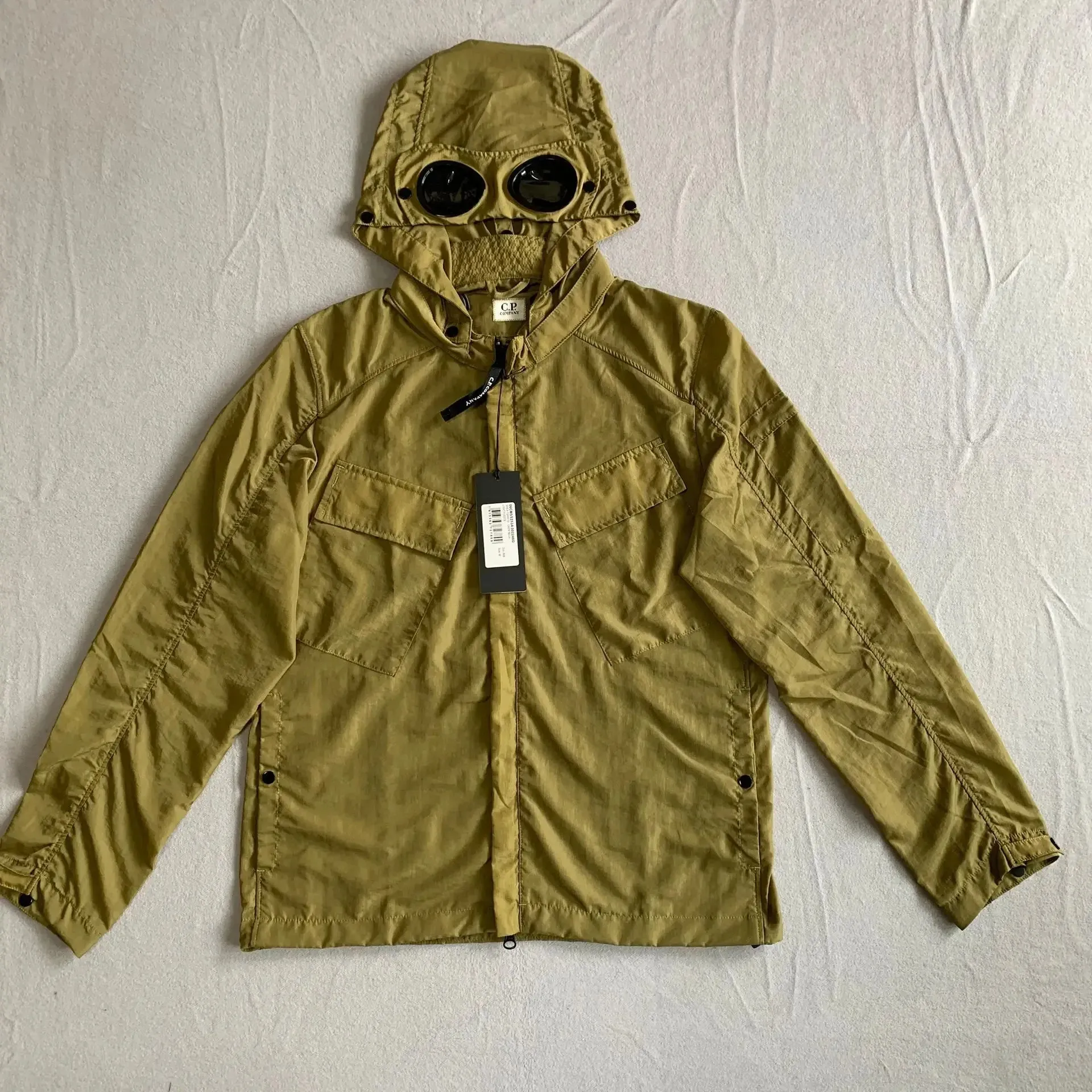Manteau à Capuche à Manches sulfpour Homme, Coupe-vent Chaud avec Poches et Fermeture Éclair