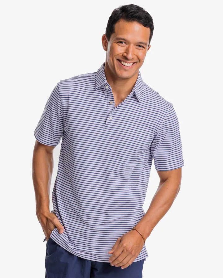 Marin Stripe Heather Performance Polo