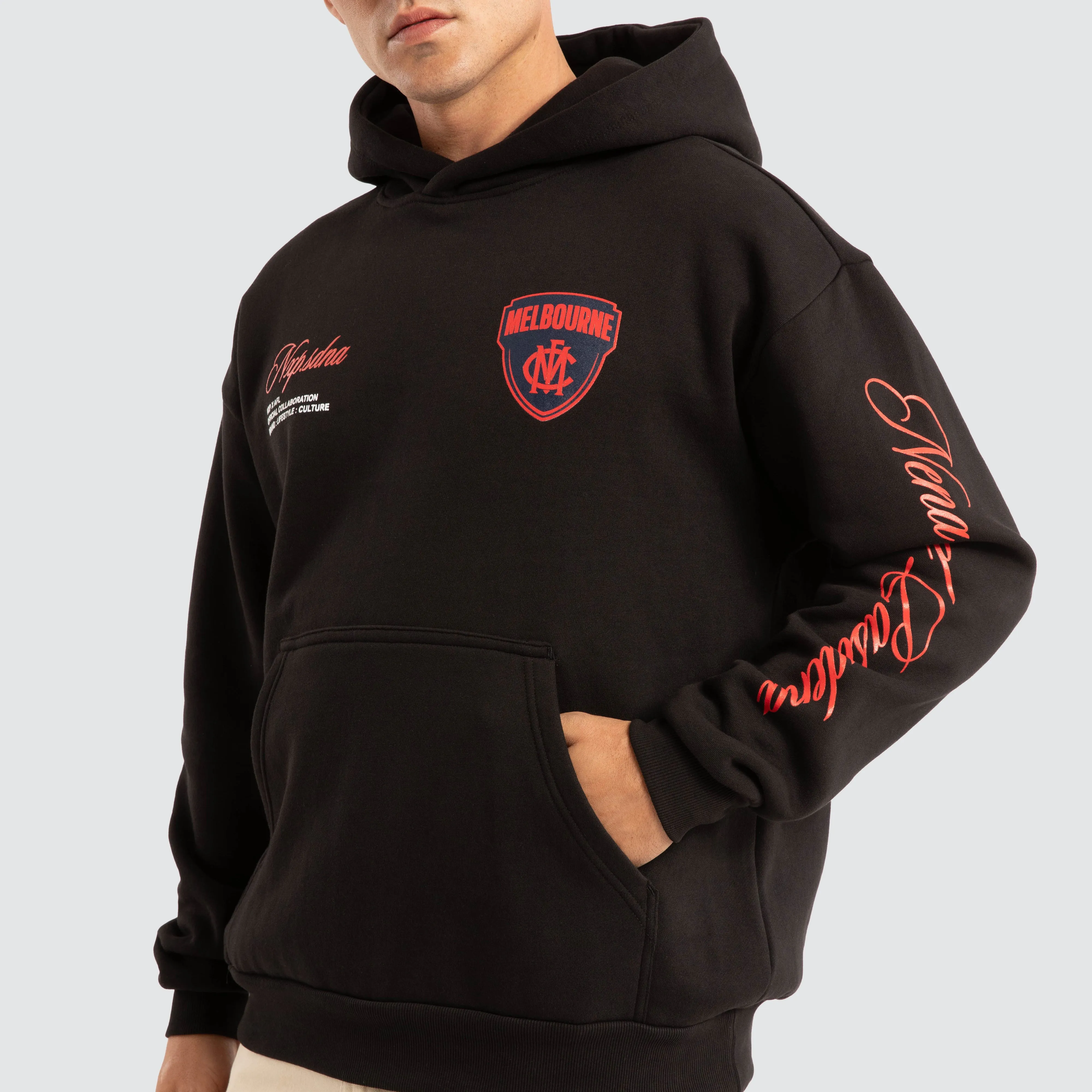 Melbourne Demons AFL Season Hoodie Jet Black