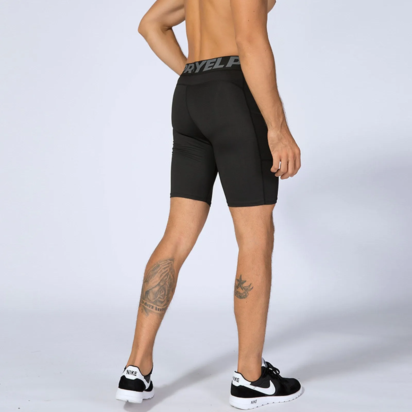 Men Compression Boxer 3 Pack Performance Underwear Briefs