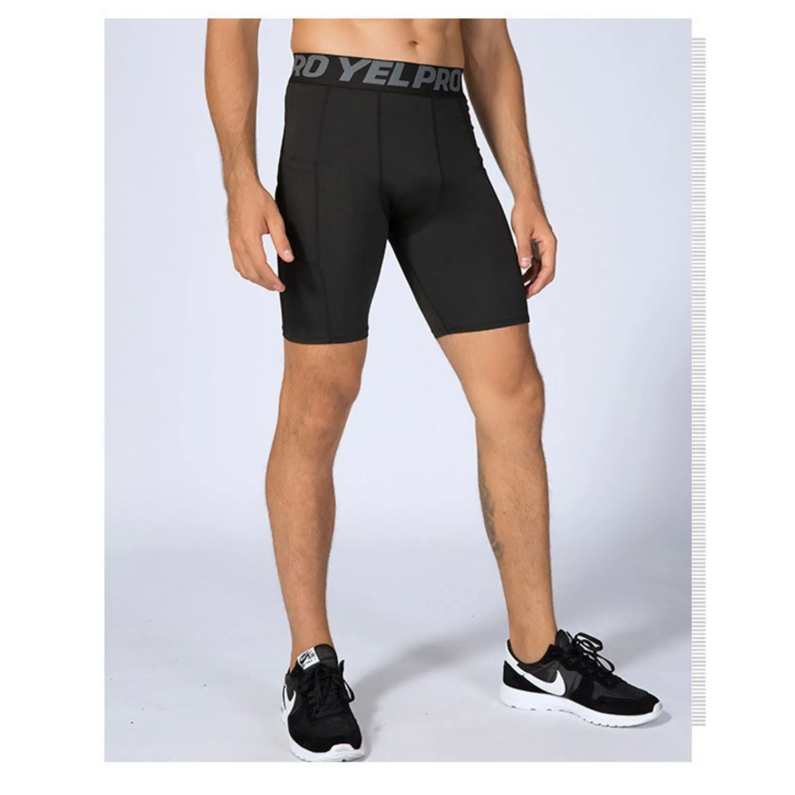 Men Compression Boxer 3 Pack Performance Underwear Briefs