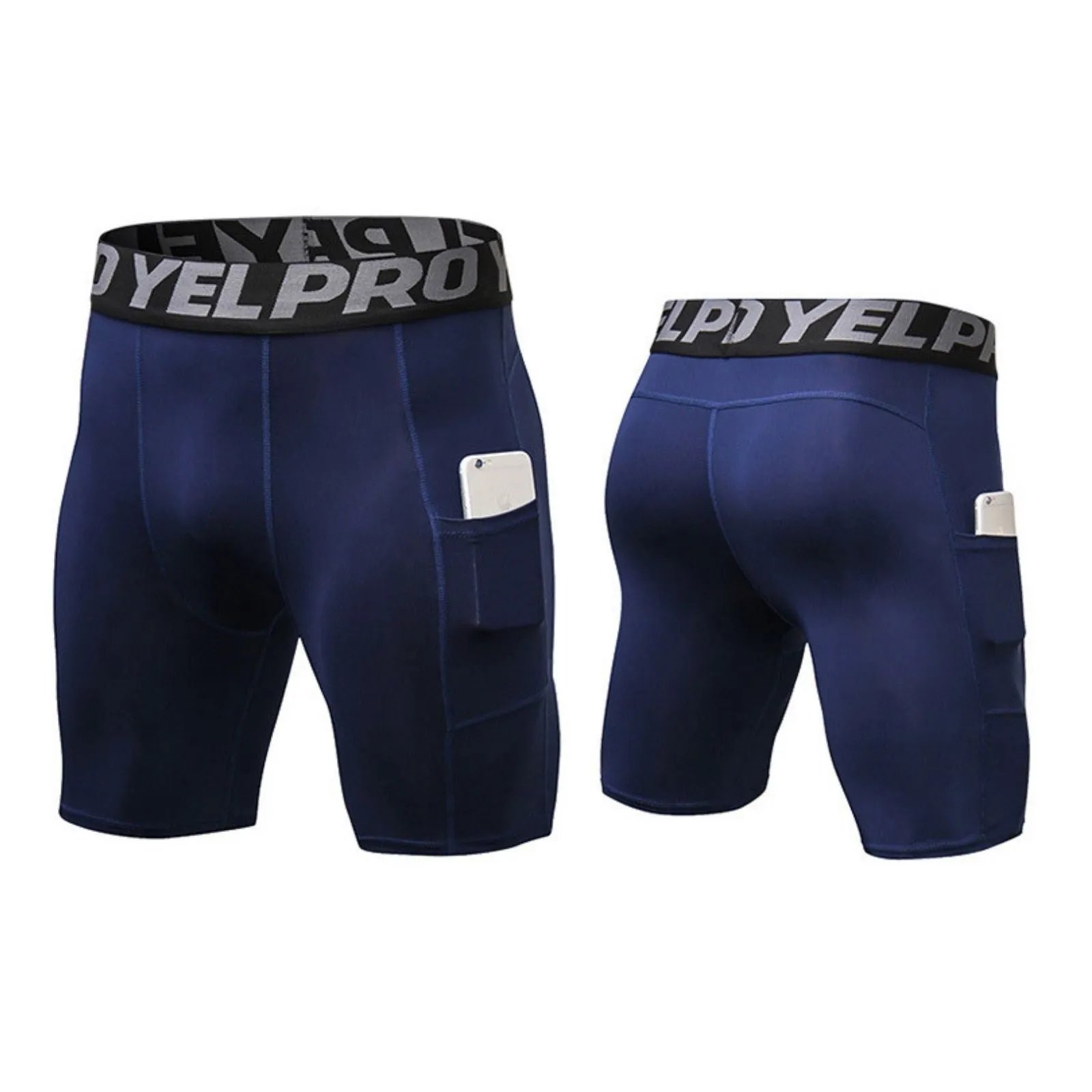 Men Compression Boxer 3 Pack Performance Underwear Briefs