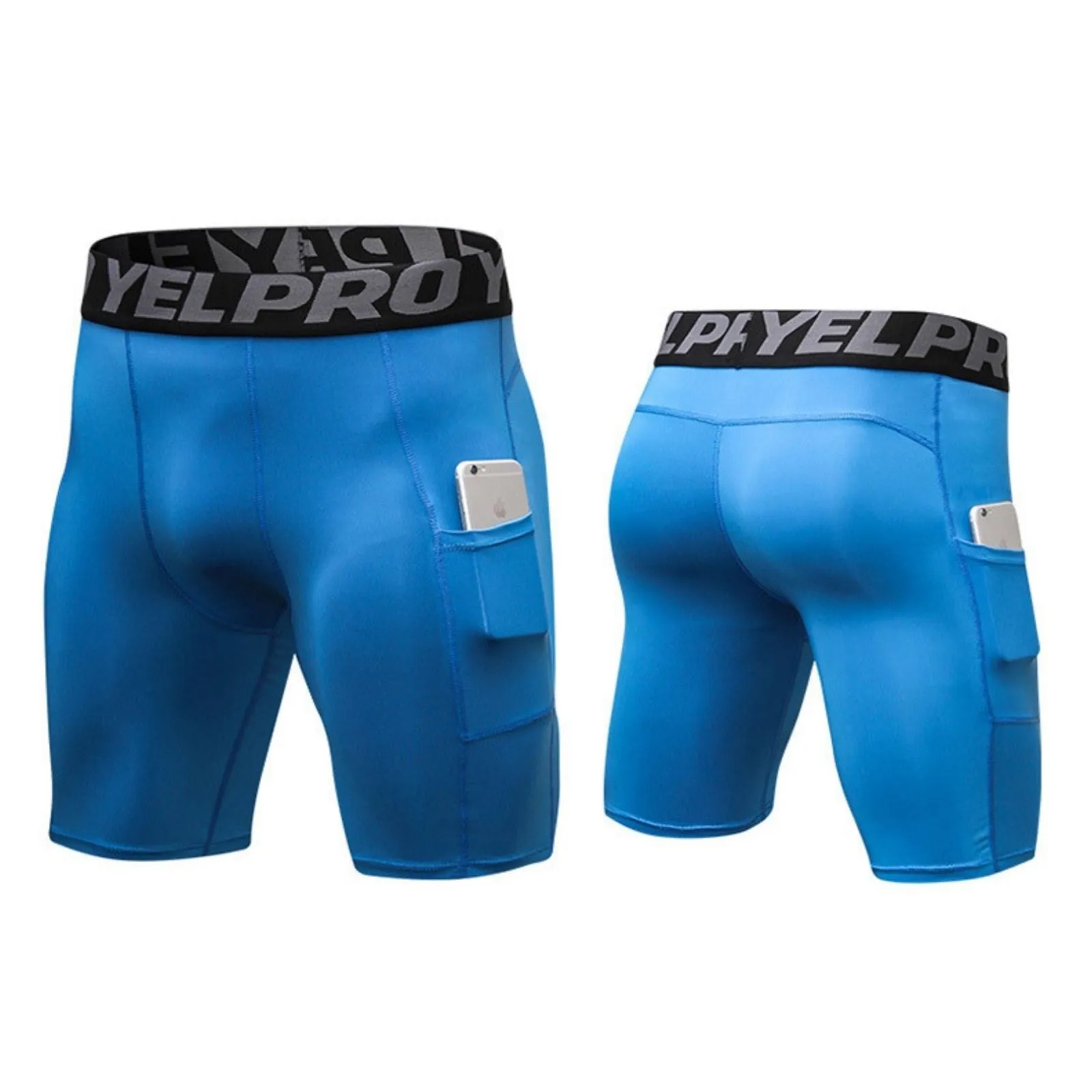Men Compression Boxer 3 Pack Performance Underwear Briefs