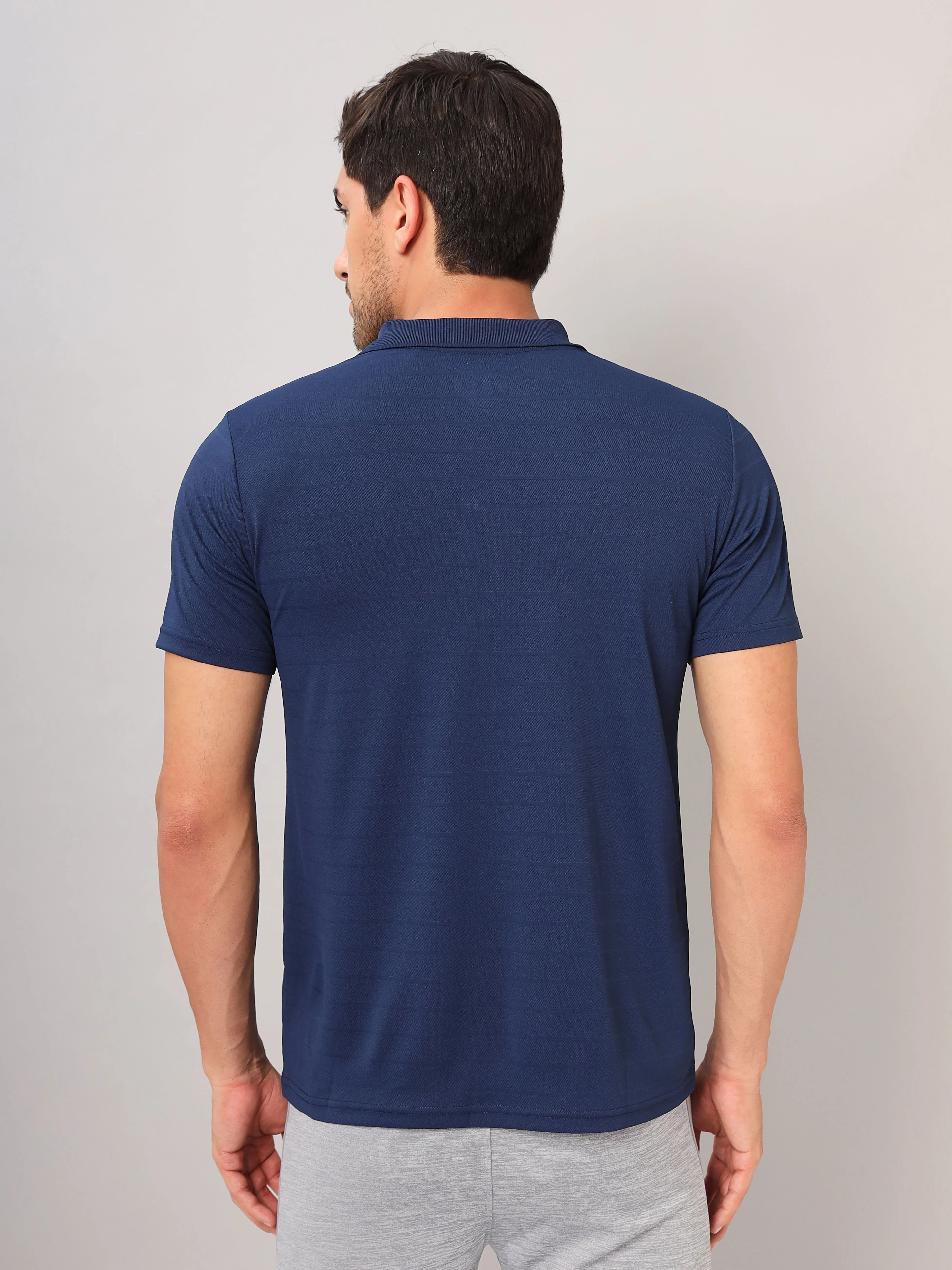 Men Self Design Slim Fit Polo T-shirt with AIRTEX STRIPES (Pack of 2)