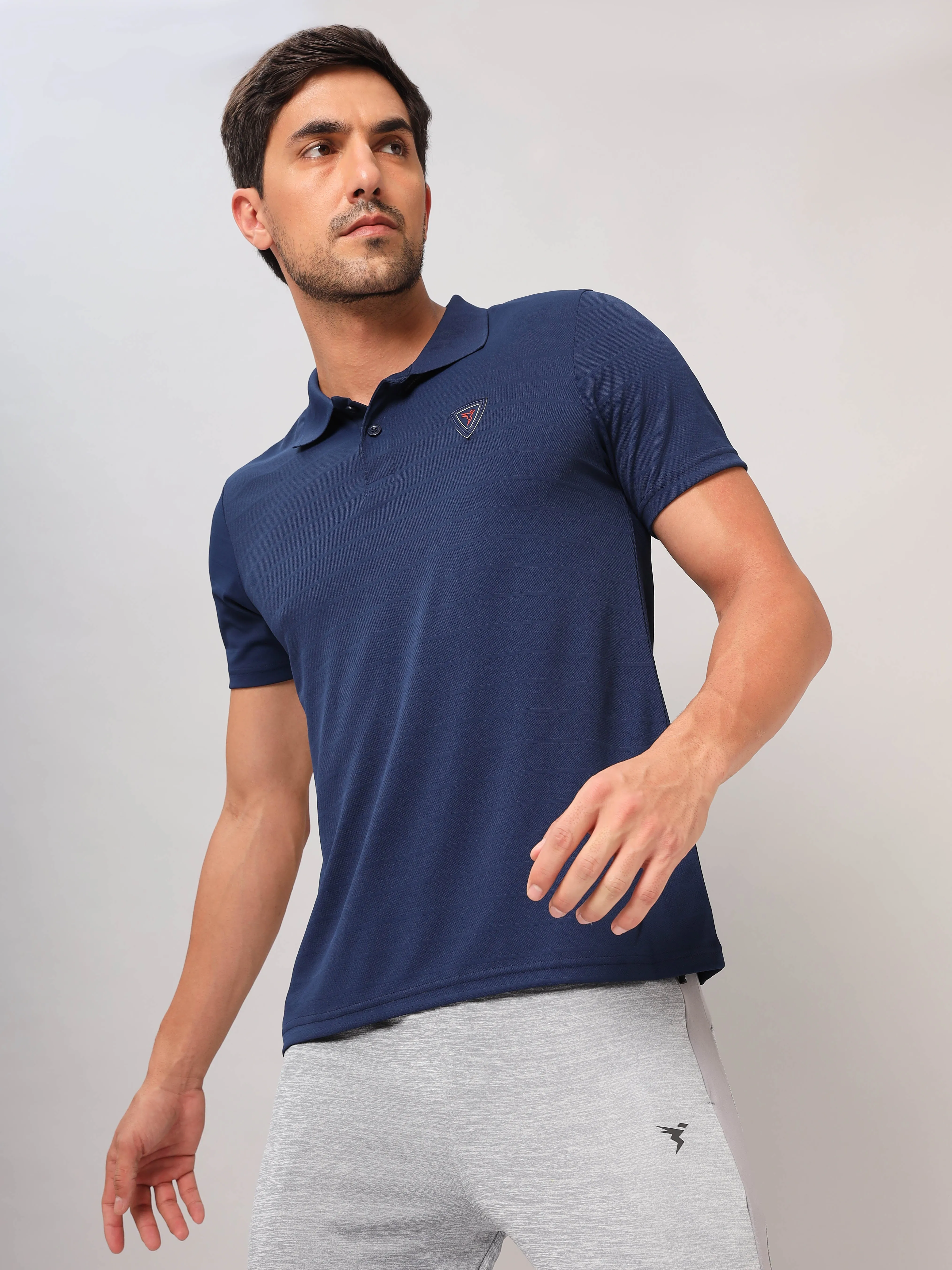 Men Self Design Slim Fit Polo T-shirt with AIRTEX STRIPES (Pack of 2)