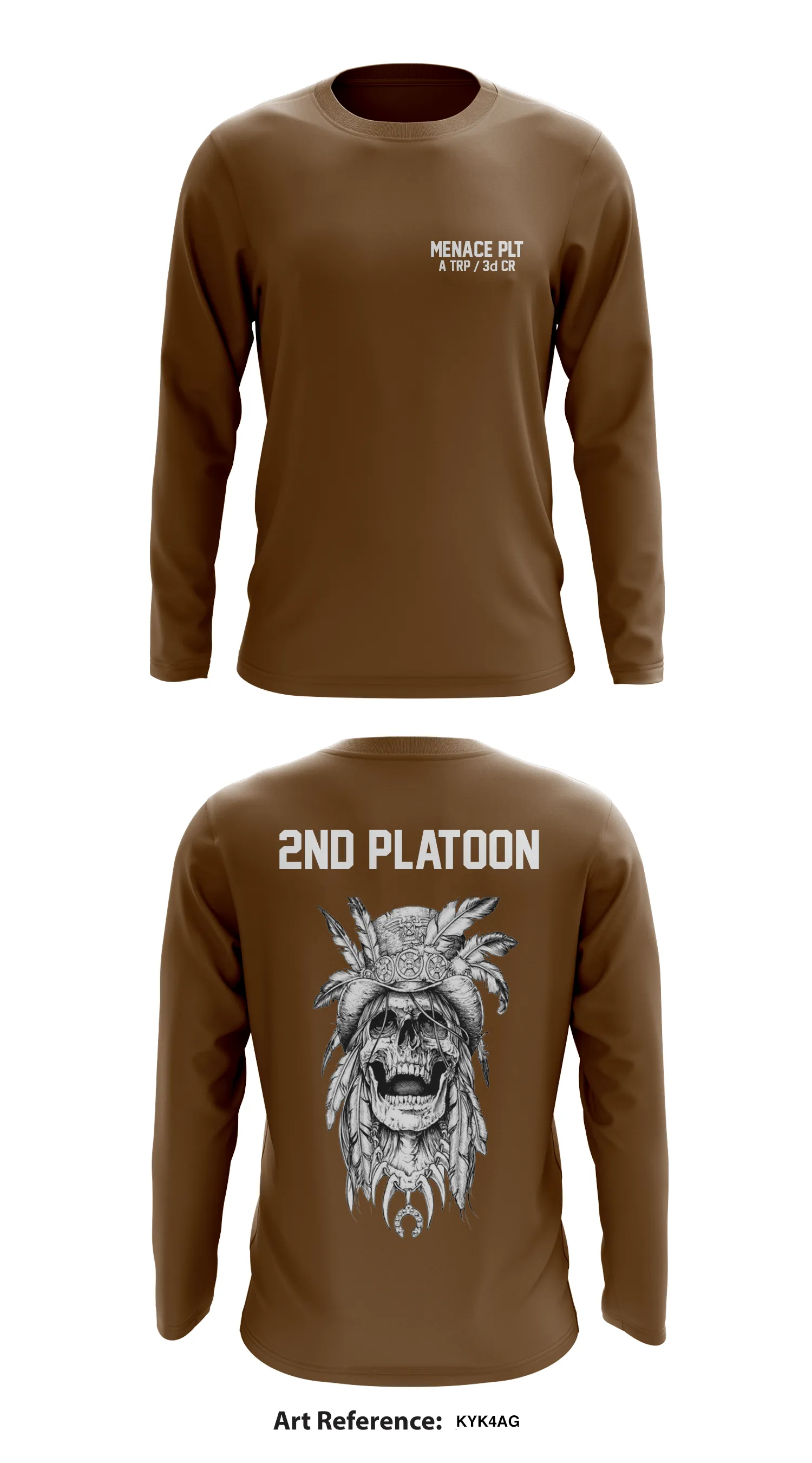 Menace PLT /A TRP / 3d CR Store 1  Core Men's LS Performance Tee - Kyk4AG