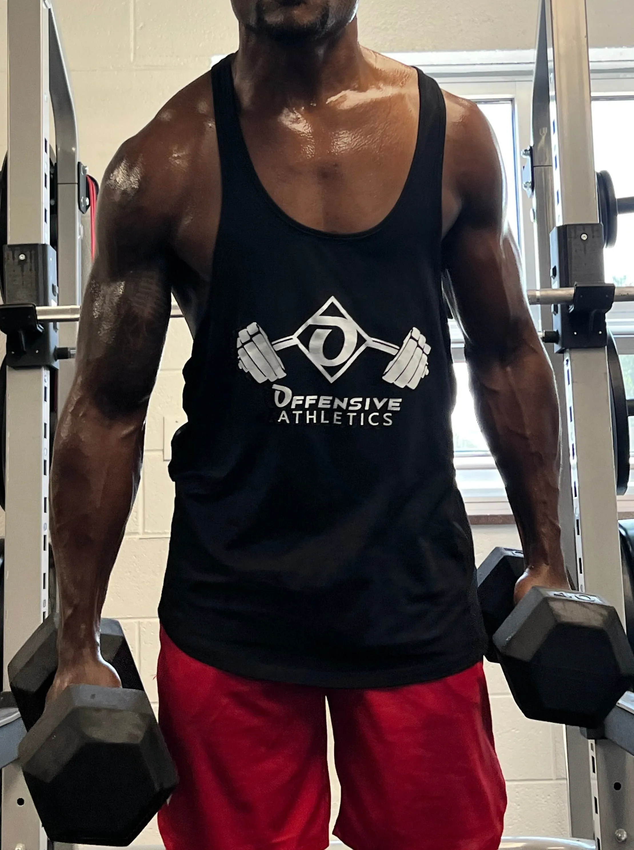 Men's Bodybuilding Stringer Tank Tops Y-Back Gym Fitness