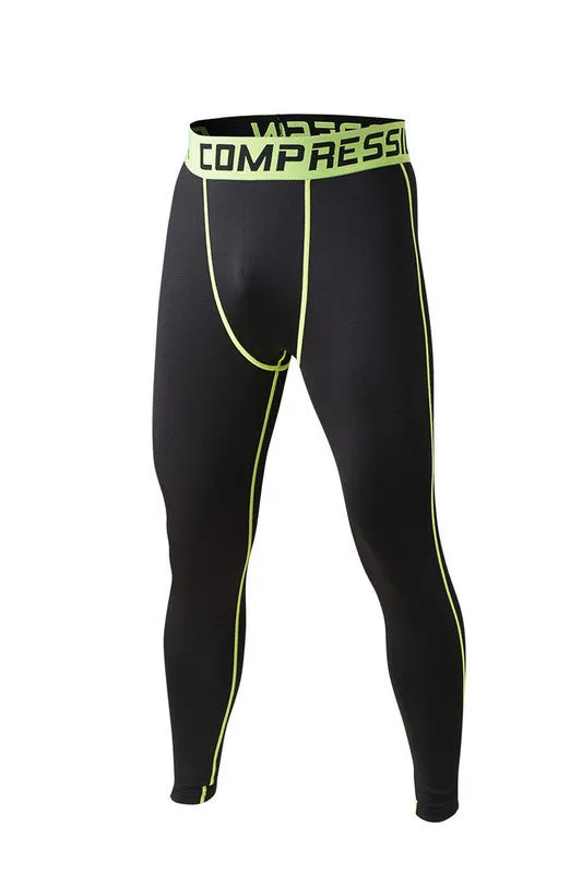Mens compression pants bodybuilding jogger fitness exercise skinny leggings comperssion tights pants trousers clothes clothing
