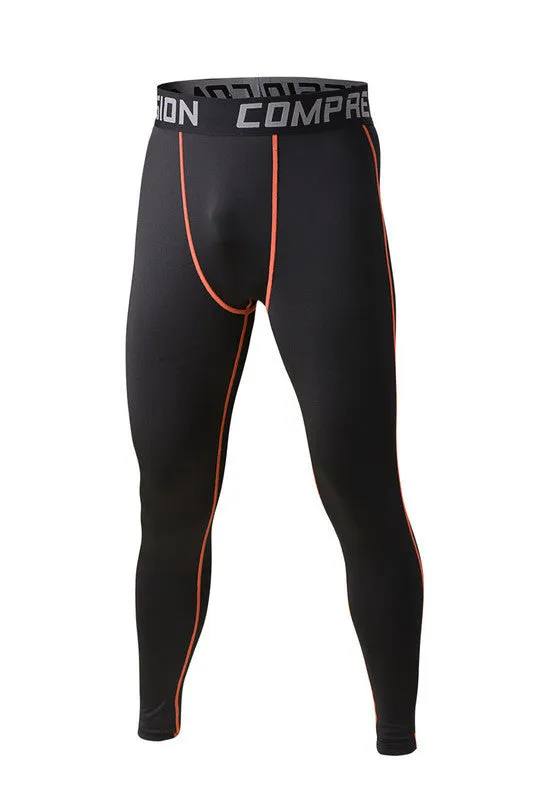Mens compression pants bodybuilding jogger fitness exercise skinny leggings comperssion tights pants trousers clothes clothing