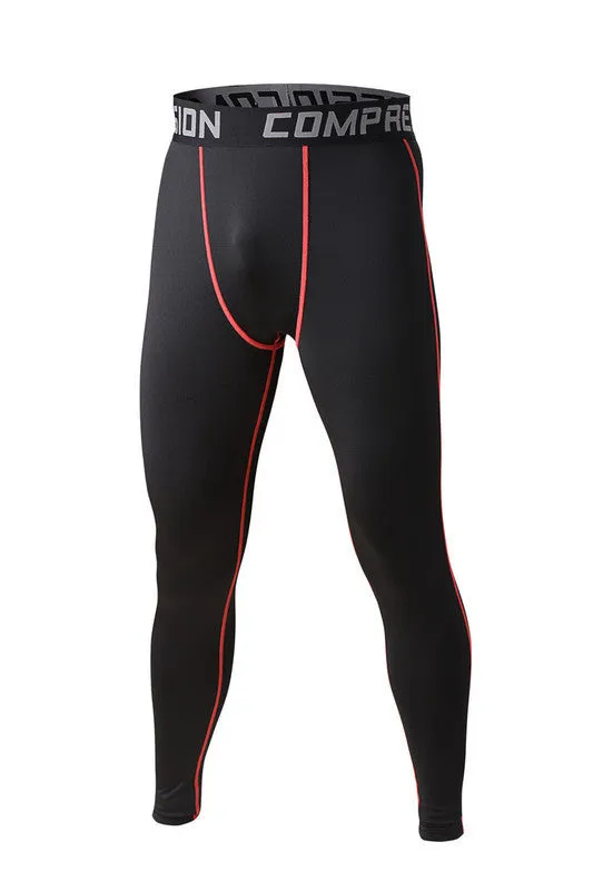 Mens compression pants bodybuilding jogger fitness exercise skinny leggings comperssion tights pants trousers clothes clothing