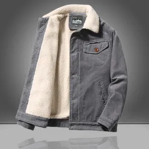 Men's corduroy jacket with fleece lining by Finnio
