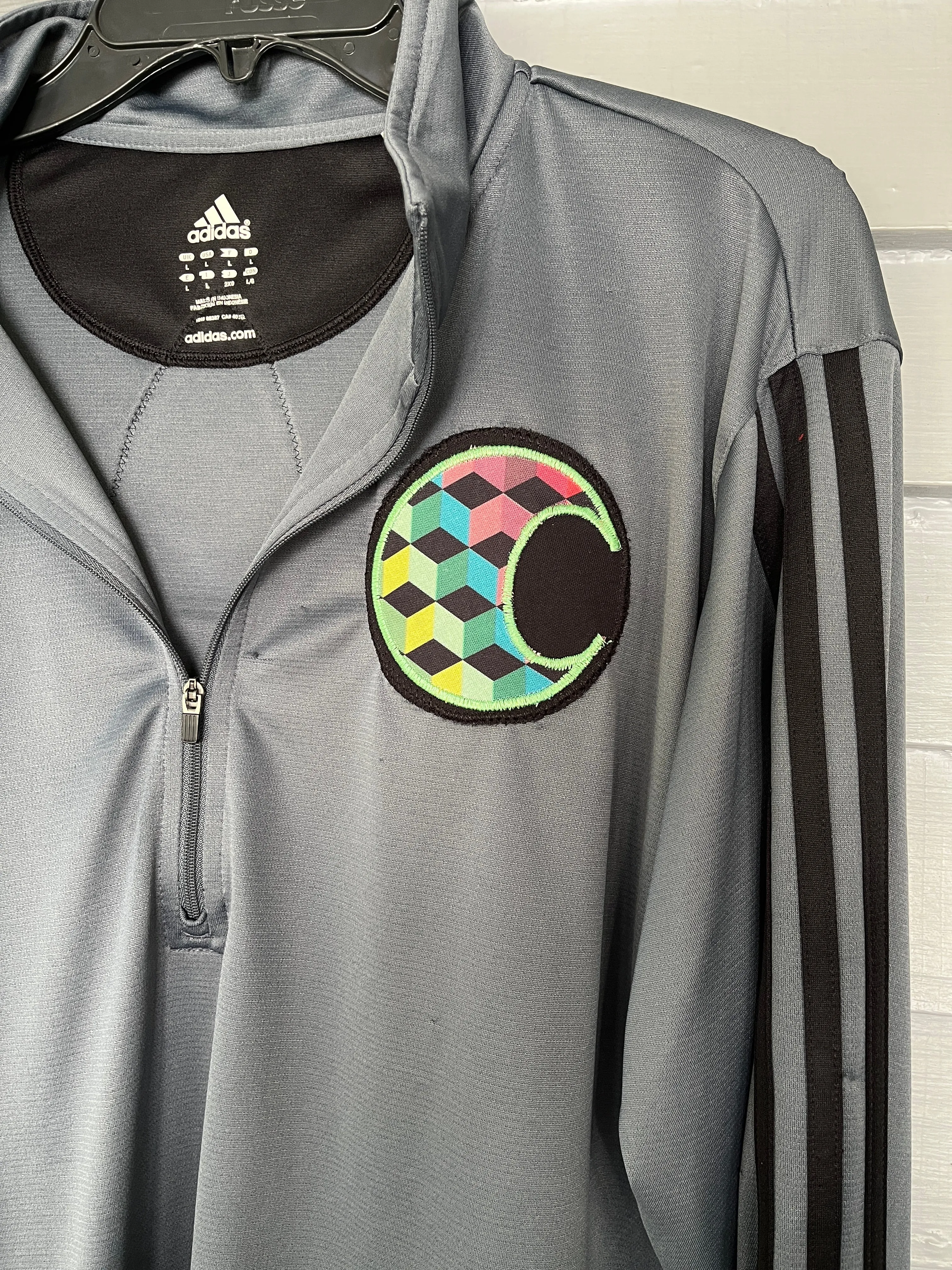 Men’s customized Adidas Trey foil Track Jacket