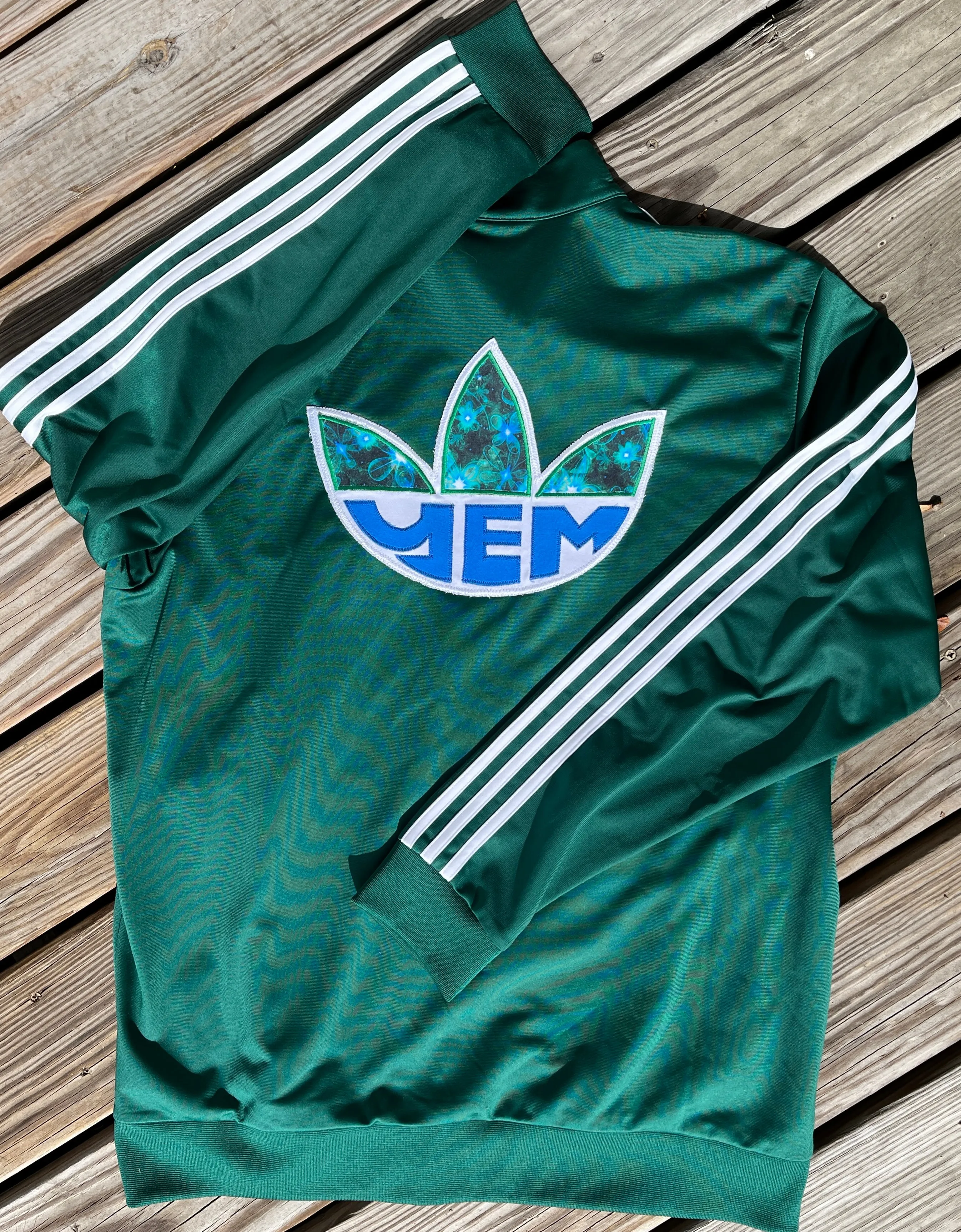 Men’s customized Adidas Trey foil Track Jacket