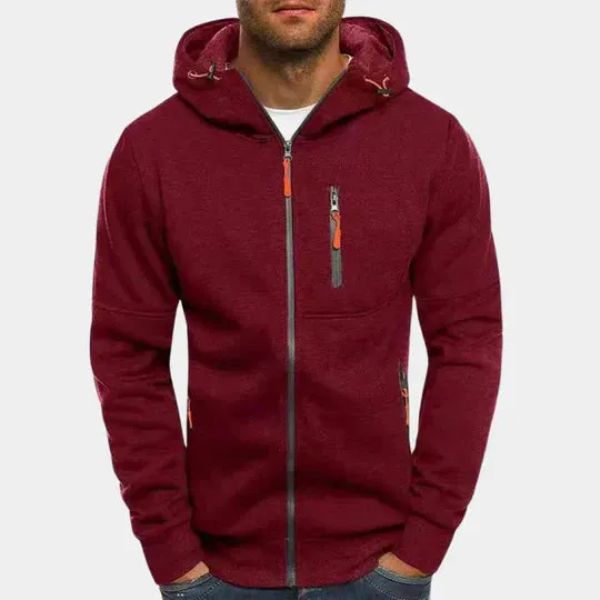 Men's hooded zip-up sweatshirt - Jacks