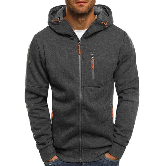 Men's hooded zip-up sweatshirt - Jacks