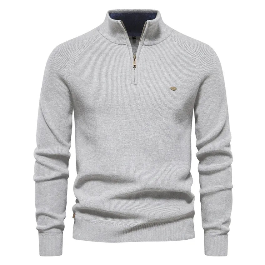 Men's Knox zip-neck knitted sweater