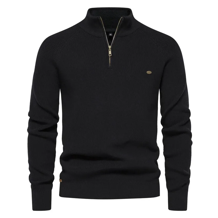 Men's Knox zip-neck knitted sweater