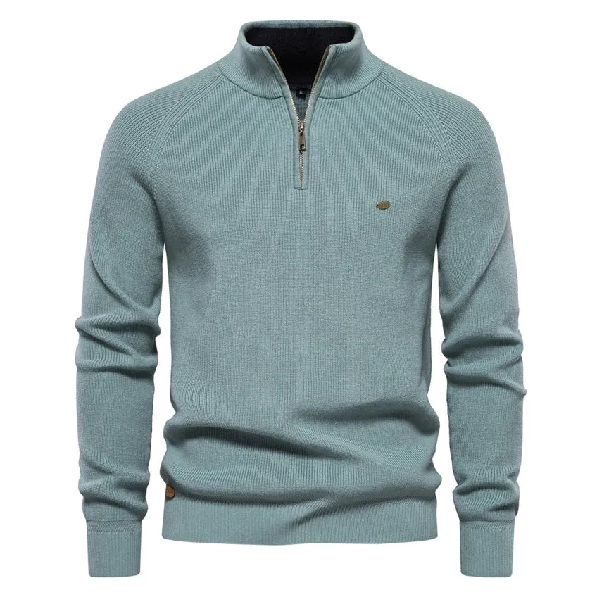 Men's Knox zip-neck knitted sweater