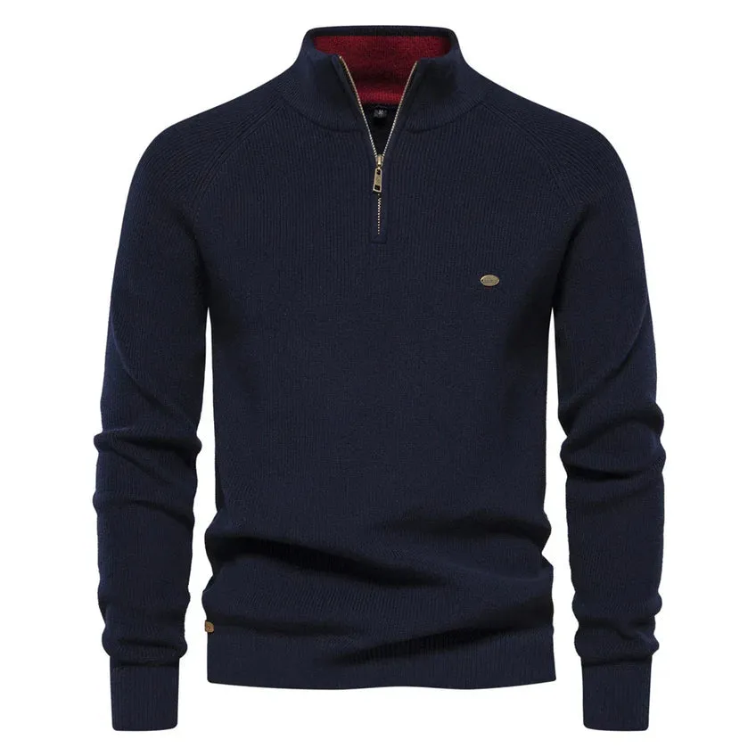 Men's Knox zip-neck knitted sweater