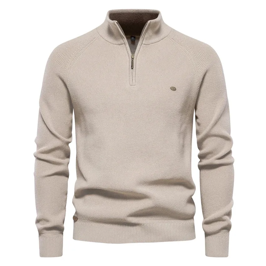 Men's Knox zip-neck knitted sweater