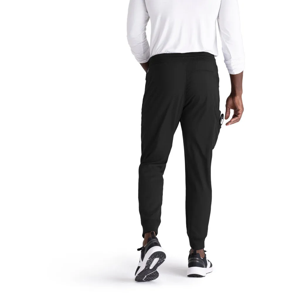 Men's Murphy Jogger Scrub Pant - Greys Anatomy Spandex Stretch Collection / Color - Black / Fit - Regular / Sizes - XS, S, M, L, XL, 2XL, 3XL by Barco Uniforms